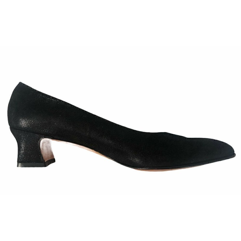 Salvatore Ferragamo Black Sparkle 2" Heels 6.5 AAA - Picture 10 of 12